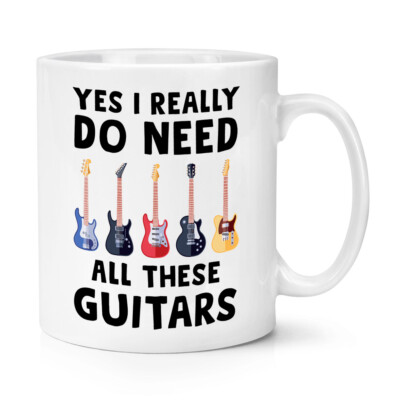 Gift Base Weiß Keramik Kaffeebecher 10oz Funspruch Rock N Roll