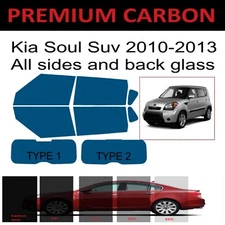 Premium Carbon Window Tint fits Kia Soul suv 2010-2013 precut tint