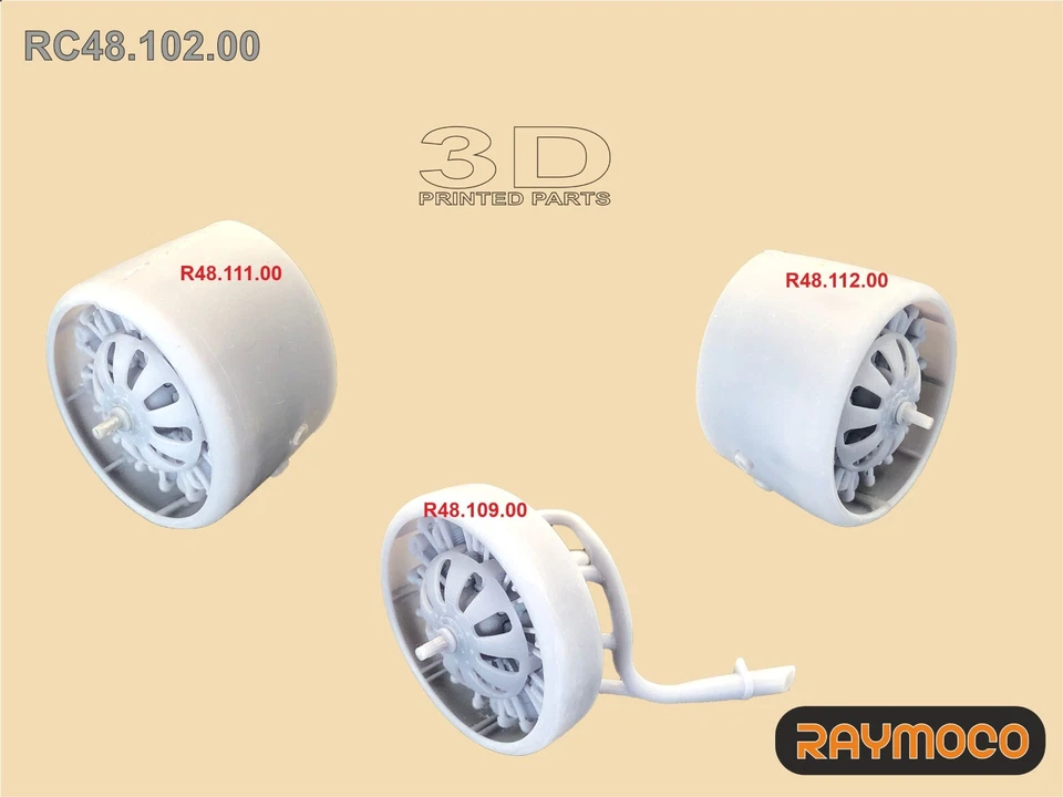 RAYMOCO RC48.102.00 1/48 Set of 3 Engines BMW-132. For use with Junkers Ju 52 - Image 2 of 4