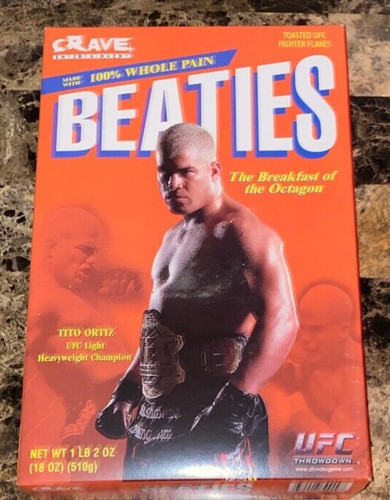 Rare Tito Ortiz Beaties Cereal Box Ufc Throwdown Mma Memorabilia