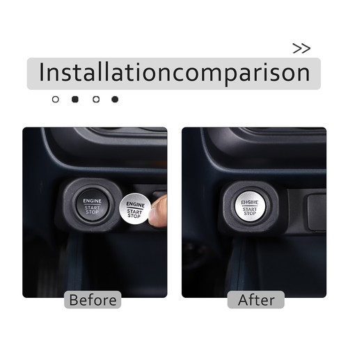 Fit For Ford Maverick 2022 Stainless Engine Start Stop Button Cover Ring Sticker - Picture 3 of 12