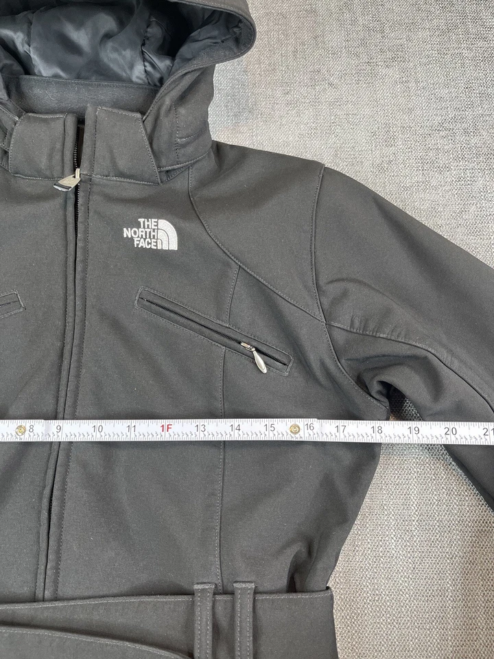 Jaqueta feminina The North Face (S) preta Apex biônica com cinto trench coat soft shell - Imagem 4 de 4