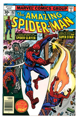 Amazing Spider-Man 167 7.5 VF- Newsstand Marvel Comics | eBay