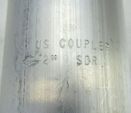 COUPLING ALUMINUM 2" REVERSE THREADED FOR SDR -AR2375-10152595 - Picture 4 of 5