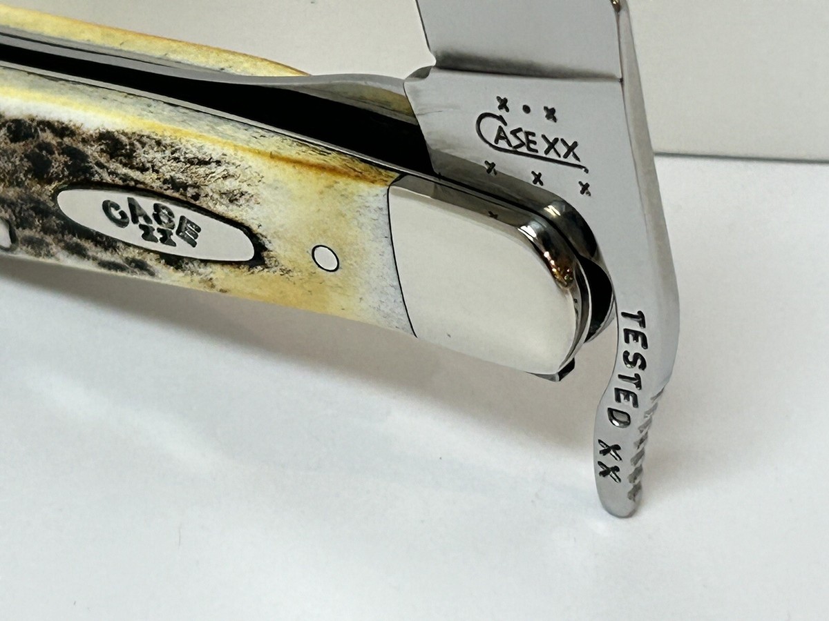 CASE XX GENUINE THICK STAG RUSSLOCK POCKET KNIFE 51953L DM CASE XX GENUINE THICK STAG RUSSLOCK POCKET KNIFE 51953L DM