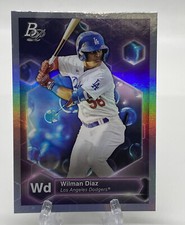 Wilman Diaz 2022 Bowman Platinum Baseball Precious Elements #PE-1 RC LA Dodgers
