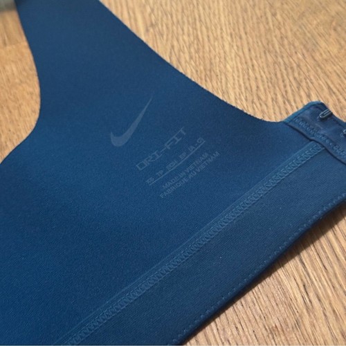 Nike Alpha XS Teal Blue High Support Padded Adjustable Sports Bra A-C Cup DD0430 - Picture 4 of 10