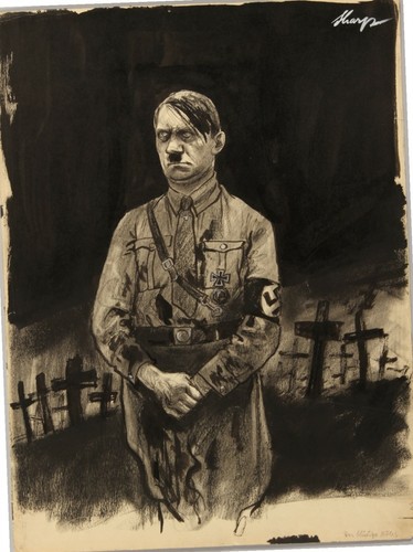 WWII Anti-Nazi Drawings Made in Germany by Jewish Artist Schleifer USB Drive - Picture 3 of 7