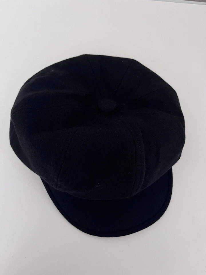 Newsboy Black Wool Hat - Image 3 of 4