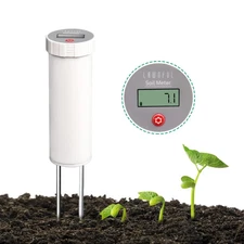 Digital Soil pH Meter, Industrial Grade Soil pH Tester with Calibration-Free LCD