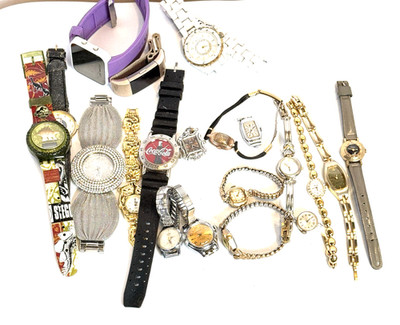 Lot of UNTESTED Mixed Vintage Watches- Landau, Elgin, Parker , Enicar & Bulova
