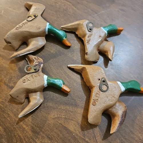 Mallard Ducks Wall Hangings Set Of 4 Signed A 1941 Made Of Resin ? - Picture 9 of 9