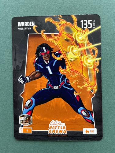 2026 Bo Jackson Battle Arena Warden (Cam Ward) Fire #6 Rookie RC