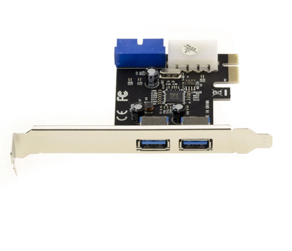 Pcie USB 3.0 (USB3 Superspeed) - 2+2 Anschlüsse/Chipsatz Via - Verbinder 19 Pin - Bild 3 von 4