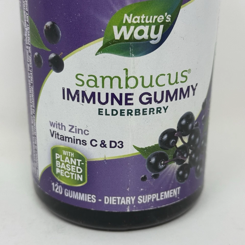 Gomitas Natures Way Sambucus Saúco Apoyo Inmunológico 120 Unidades Nuevas Exp 02/26 Foto 2 de 4