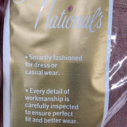 5 pr National’s Guaranteed Hosiery Style 87 - Wood Beige Pantyhose Sz D - Picture 9 of 16