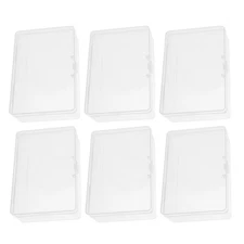 6 Pcs Card Protection Box Trading Organizer Case Game Storage Holders