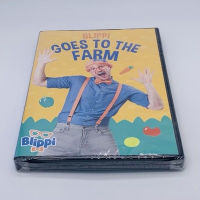 Blippi Goes to the Farm DVD 2021 Cherry Tanaka Farms Vegetables Pet Shelters New