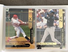 2000 Baseball 2K Opening Day 8-card Lot Topps, Upper Deck, Fleer, Pacific