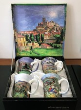McIntosh Old Masters - Paul Cezanne collection of 4 fine bone china mugs in box