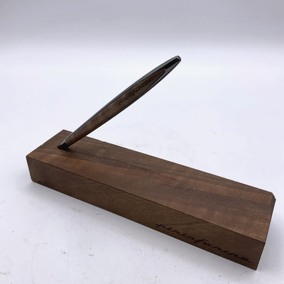 Pininfarina Cambiano Forever Ethergraf Pencil With Walnut Display Base