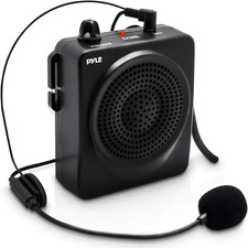 -PRO Portable PA Speaker Voice Amplifier - Built-In Rechargeable Battery W/ Head
