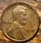 1936 Lincoln Wheat Cent Woody Wood Grain Improper Alloy Mix Error Unique Penny