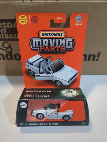 2025 MATCHBOX MOVING PARTS NEW MODEL 1987 GOLF MK1 MK 1 CABRIOLET WHITE CLASSIC - Picture 3 of 5