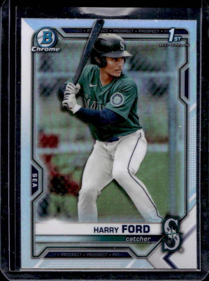 2021 Bowman Draft Harry Ford Chrome Refractor 1st #BDC-1 Mariners