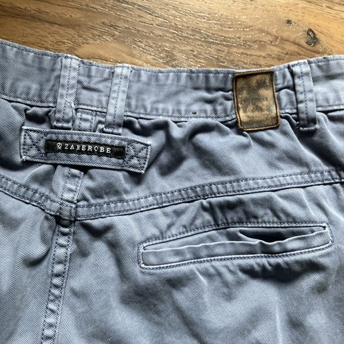 Rare Zanerobe Baggy Style Oversize Joggers Pants 32 Blue Jean-Type Mens Tapered - Picture 18 of 21