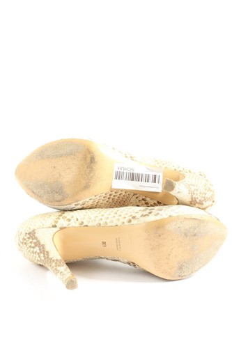 DYVA Décolleté spuntata Donna Taglia IT 39 crema-marrone stile casual - Foto 4 di 5