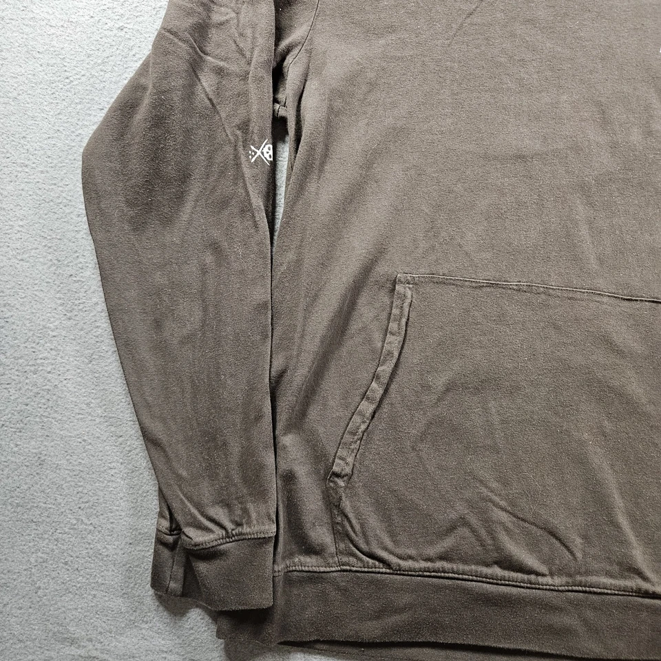 Sullen Art Black Graphic Girl Chain Tattoo Pullover Cotton Hoodie Sweatshirt L - Image 3 of 4