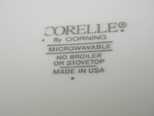 Set 6 ciotole per zuppa/pasta vintage Corelle fiori di seta bordate 8-1/2" - Foto 7 di 9