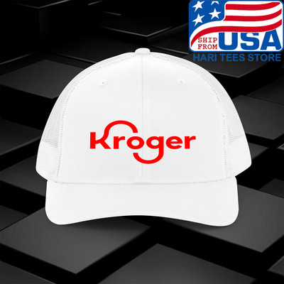 Kroger Store Adjustable White Trucker Hat Size Adult