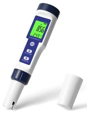 Digital 5-in-1 Pool Water Tester pH/EC/TDS/Temp/Salinity – New