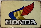 TIN SIGN 8x12 Honda Motorcycles Bikes Wings Cars Automobiles Japanese Motor DD21