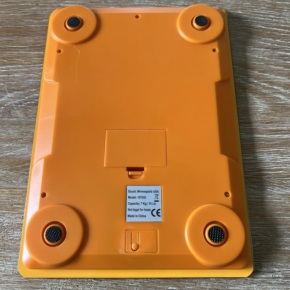 Escala Digital Multifuncional Escali Arti Modelo 157OO Naranja 15 Lbs/7 Kg Foto 3 de 4