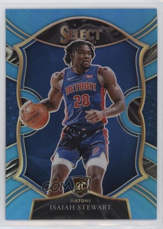 2020-21 Panini Select Concourse Light Blue Prizm 29/299 Isaiah Stewart #76 15aq