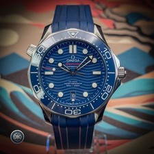 Omega Seamaster Diver 300M Blue Wave 210.32.42.20.03.001 FULL SET