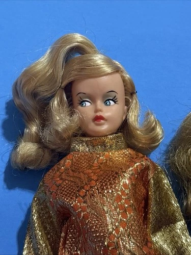 Vintage American Character Tressy fashion doll wearing vintage Shillman