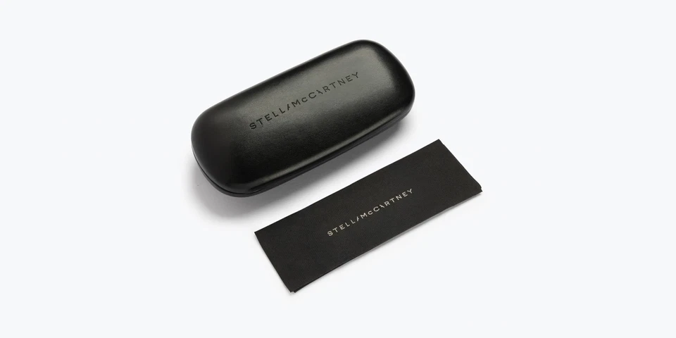 Marco grueso negro de anteojos Stella McCartney para mujer ojo de gato - Sc0191O 001 Foto 3 de 4