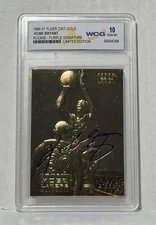 1996-97 Fleer 23kt Gold Kobe Bryant Rookie Purple Signature LE WCG GEM MINT 10