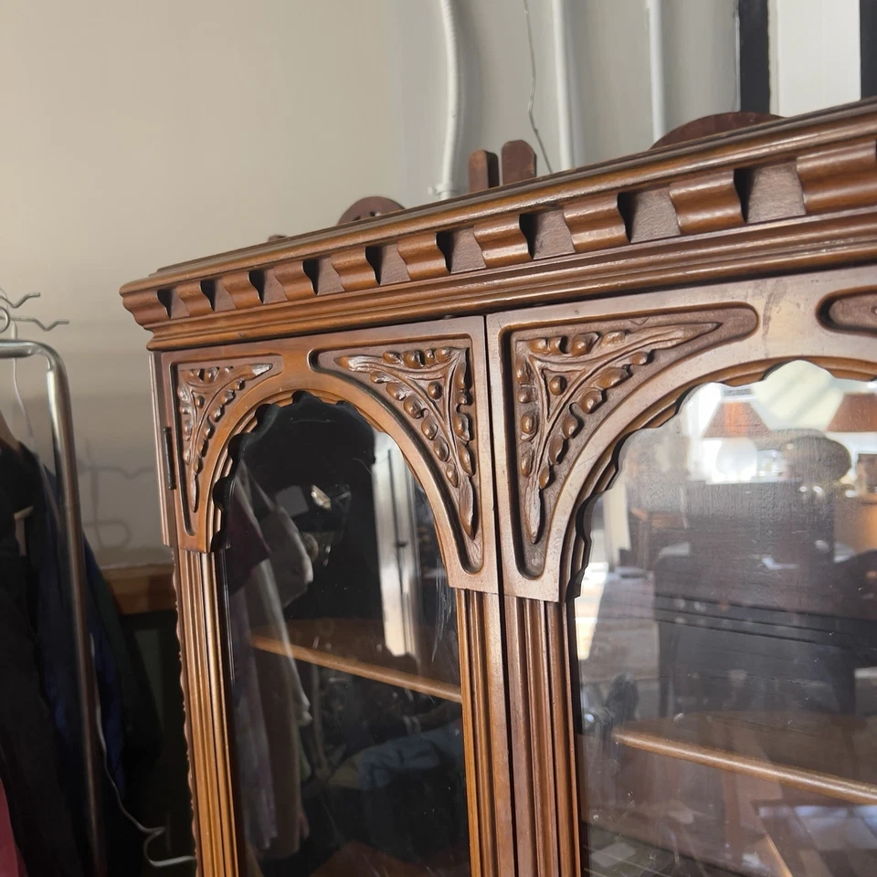 Антикварный французский резной деревянный клатч 19 века - Изображение 4 из 4