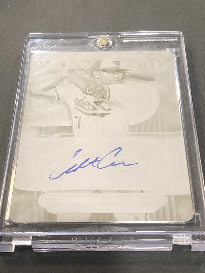2024 Topps Tribute Colton Cowser 1/1 YELLOW Printing Plate Auto #TA-CC - Image 3 of 4