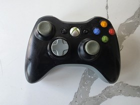 Microsoft Xbox 360 Wireless OEM Controller Black Gamepad CLEANED & TESTED