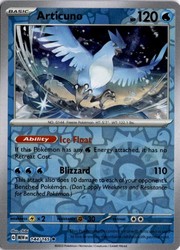 Articuno 144/165 Reverse Holo Rare Scarlet & Violet 151