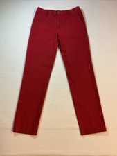 Polo Ralph Lauren Boys Red Chino Straight Leg Pants with Front and Back Pockets