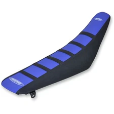 SDG 95945KBK 6-Rib Gripper Seat Cover - Blue Top/Black Sides/Black Ribs