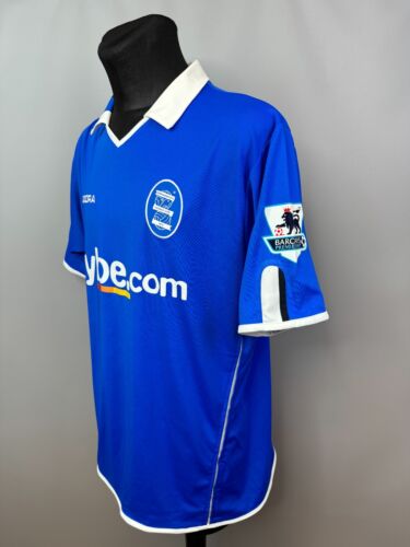BIRMINGHAM CITY 2004 2005 YORKE HOME SHIRT FOOTBALL JERSEY DIADORA MENS SIZE L - Picture 2 of 11