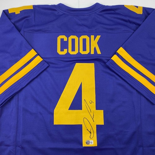 Autographed/Signed Dalvin Cook #4 Minnesota Color Rush Jersey Beckett BAS COA - Picture 2 of 4